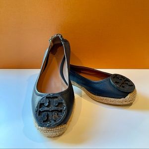 Tory Burch Navy Espadrilles